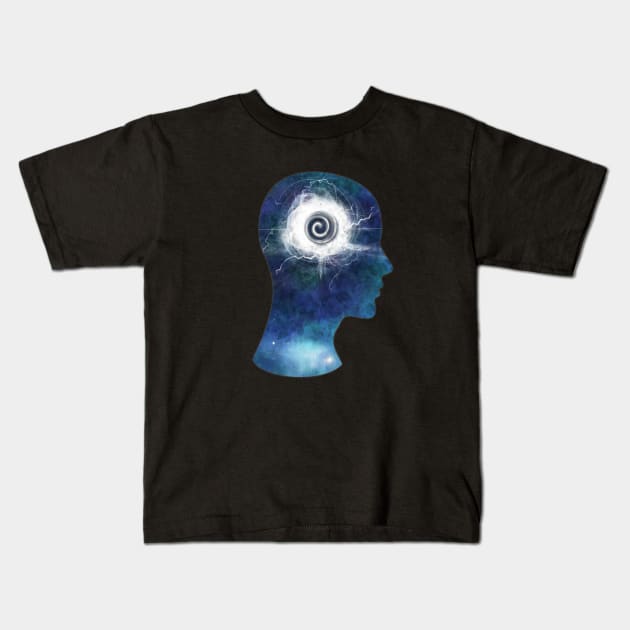 Spiritual Mind Cosmos Enlightenment Kids T-Shirt by Foxxy Merch